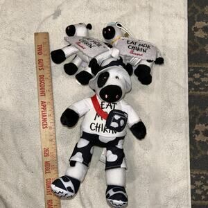 Chick Fil A Eat More Chikin Chicken 10" Plush Lot 3
